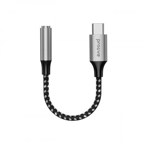 Переходник AUX Proove SoundMesh Lightning to 3.5mm (gray)